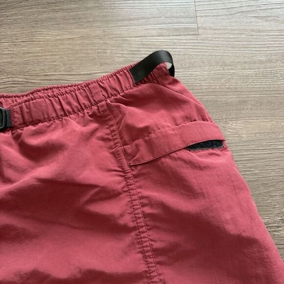 Vintage 90s Patagonia Belted River Shorts Baggies Swim Trunks Red Mens Large 5" - Picture 3 of 8